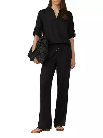 S.OLIVER | T-shirt blouse | schwarz